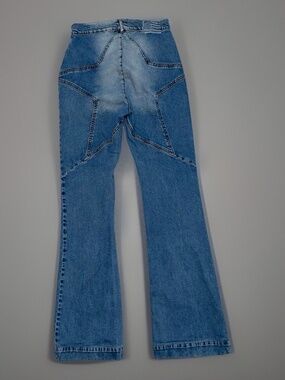 Revice Venus Flare Jeans 31 High Rise Star / Embroidered US Flag 28 x 33